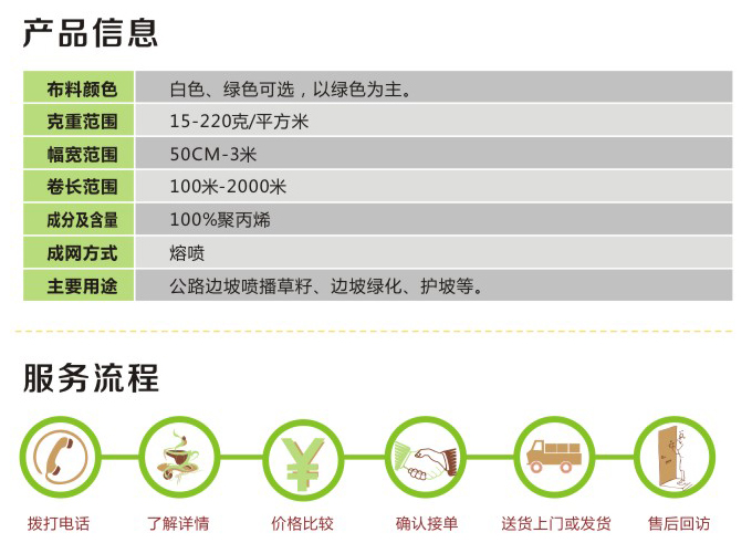 绿化防尘无纺布厂家直供、批发